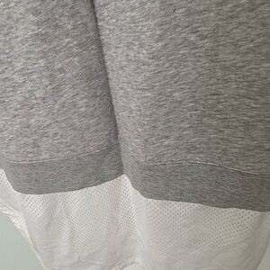 adidas Gray Crewneck with Blue Neck Trim